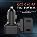 Dual-port fast-impact vehicle charger