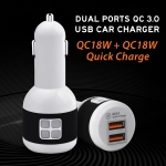 dual ports QC3.0 USB car charger