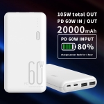 PD60W High Capacity Fast Charging Mobile Power Supply 20000mAh