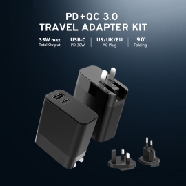 PD + QC 3.0 Travel Adapter KIT