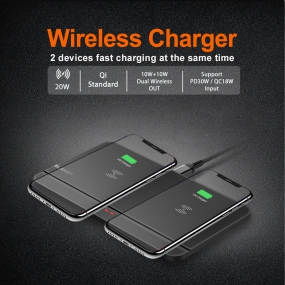 20W Wireless Dual Charger